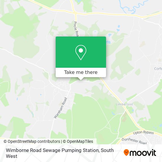 Wimborne Road Sewage Pumping Station map