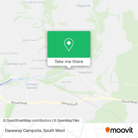 Daneway Campsite map