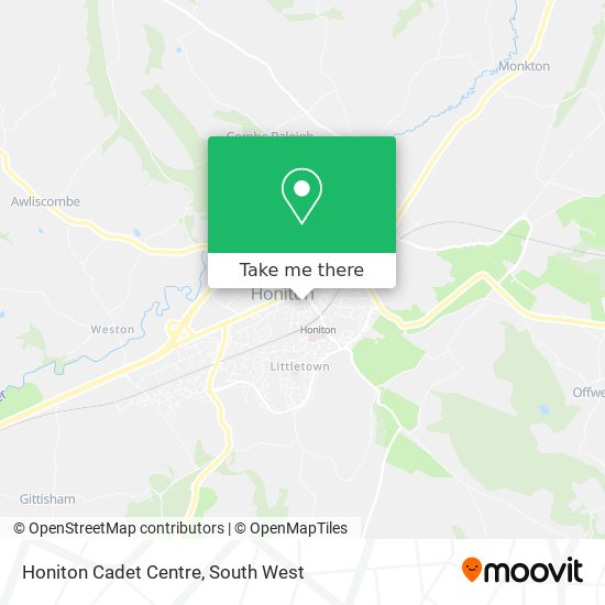 Honiton Cadet Centre map
