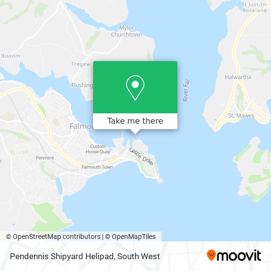 Pendennis Shipyard Helipad map