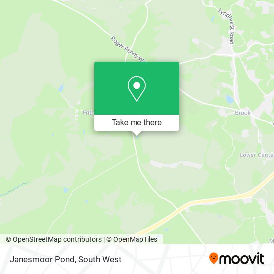 Janesmoor Pond map