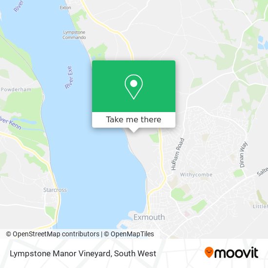 Lympstone Manor Vineyard map