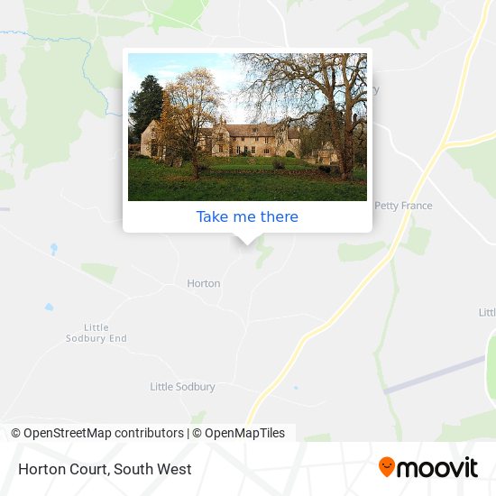 Horton Court map