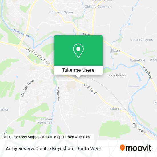 Army Reserve Centre Keynsham map