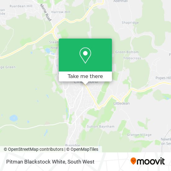 Pitman Blackstock White map