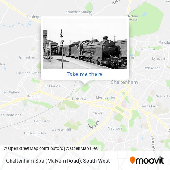 Cheltenham Spa (Malvern Road) map