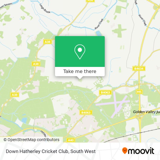 Down Hatherley Cricket Club map