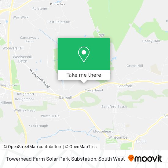 Towerhead Farm Solar Park Substation map