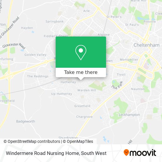 Windermere Road Nursing Home map