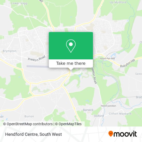 Hendford Centre map