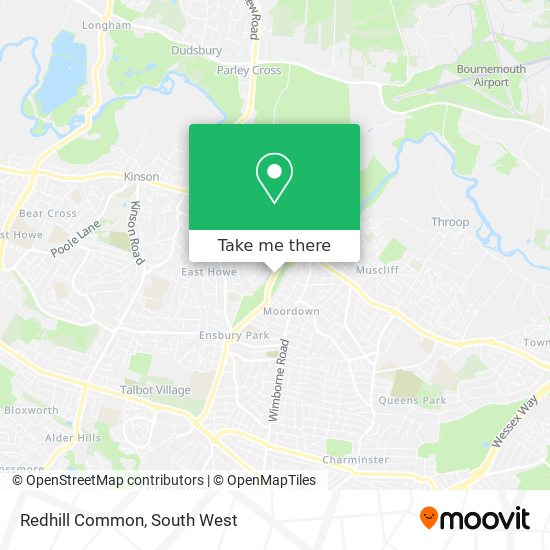 Redhill Common map
