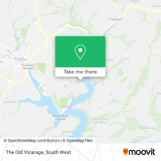 The Old Vicarage map