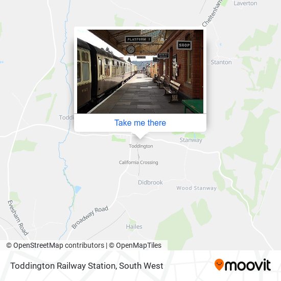 Toddington Railway Station map
