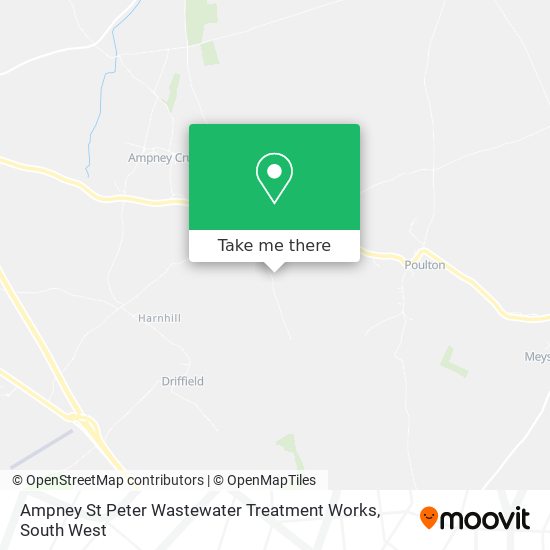 Ampney St Peter Wastewater Treatment Works map