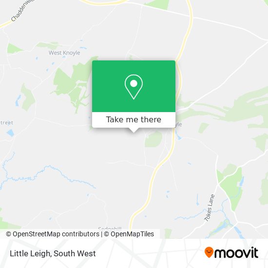 Little Leigh map