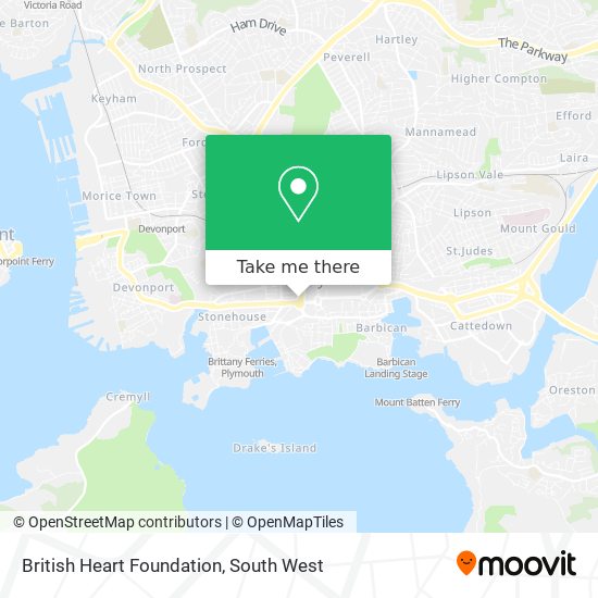 British Heart Foundation map