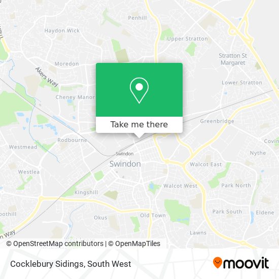 Cocklebury Sidings map