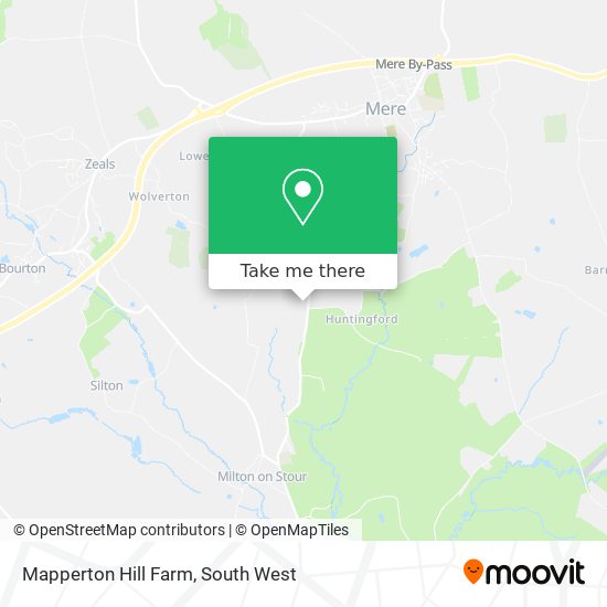 Mapperton Hill Farm map