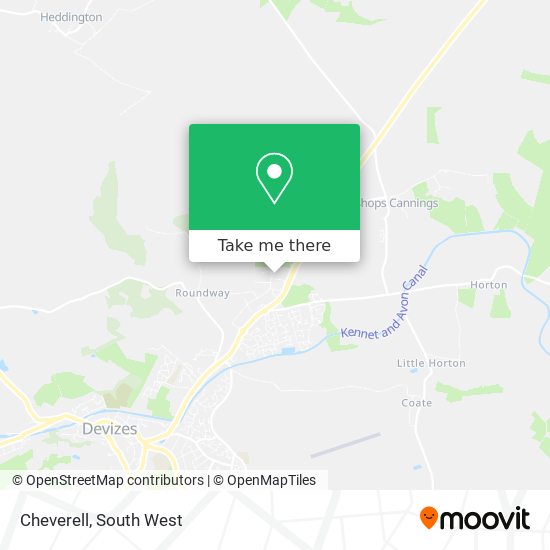 Cheverell map