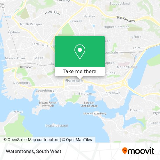 Waterstones map