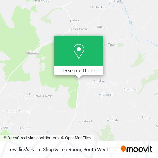 Trevallick's Farm Shop & Tea Room map