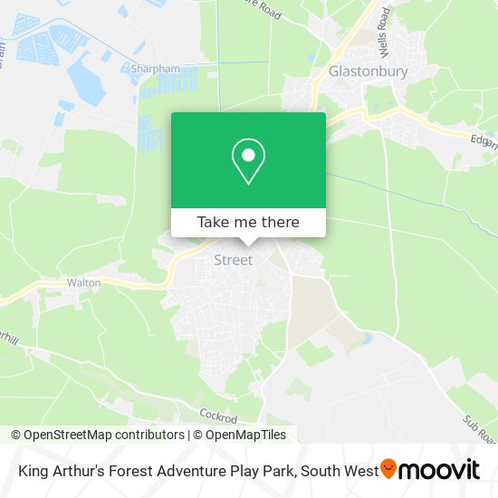 King Arthur's Forest Adventure Play Park map