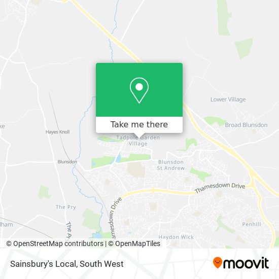 Sainsbury's Local map