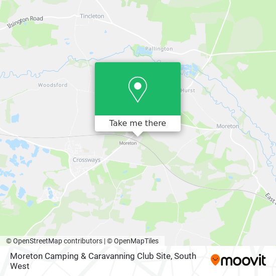 Moreton Camping & Caravanning Club Site map
