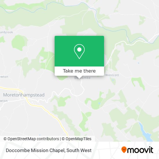 Doccombe Mission Chapel map