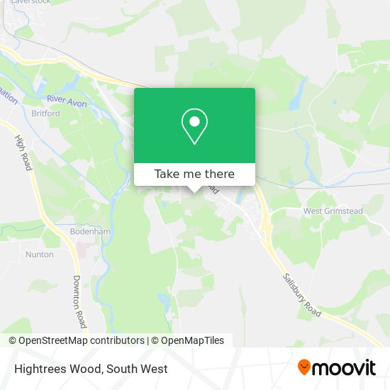 Hightrees Wood map