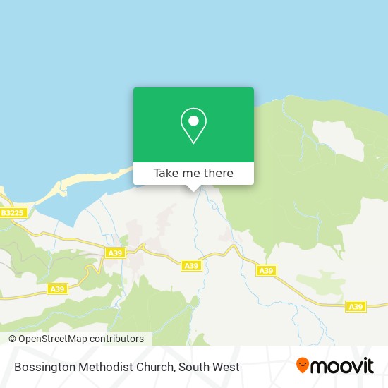 Bossington Methodist Church map