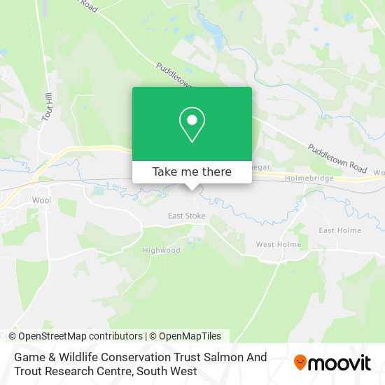 Game & Wildlife Conservation Trust Salmon And Trout Research Centre map