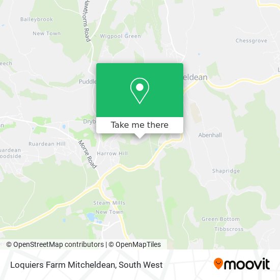 Loquiers Farm Mitcheldean map