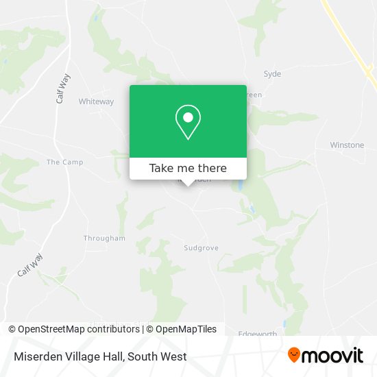 Miserden Village Hall map