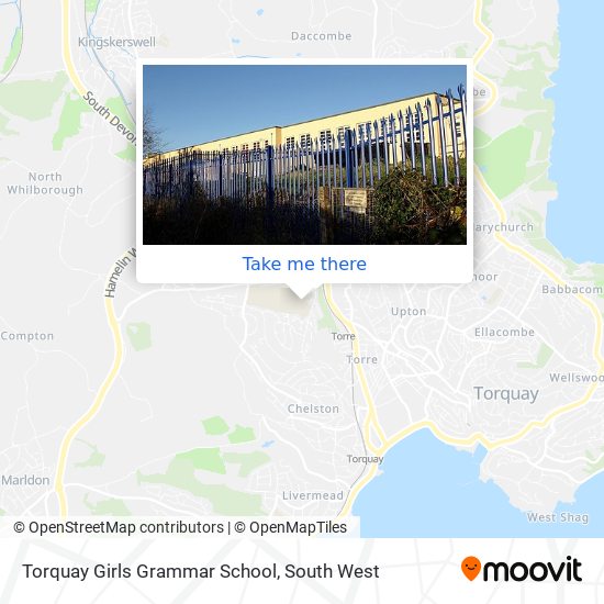 Torquay Girls Grammar School map