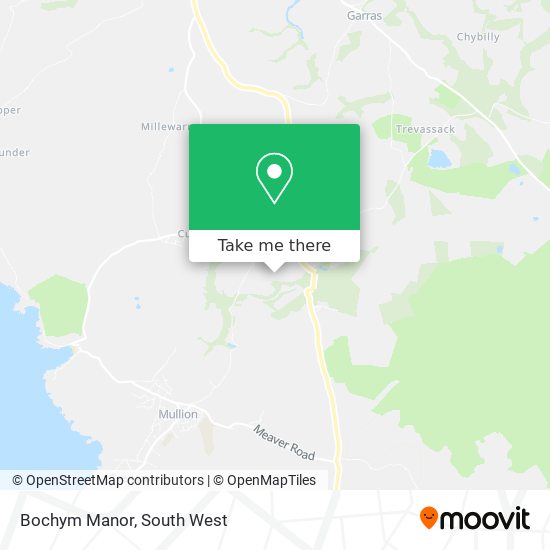 Bochym Manor map