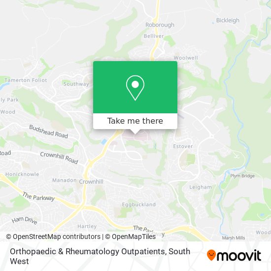 Orthopaedic & Rheumatology Outpatients map