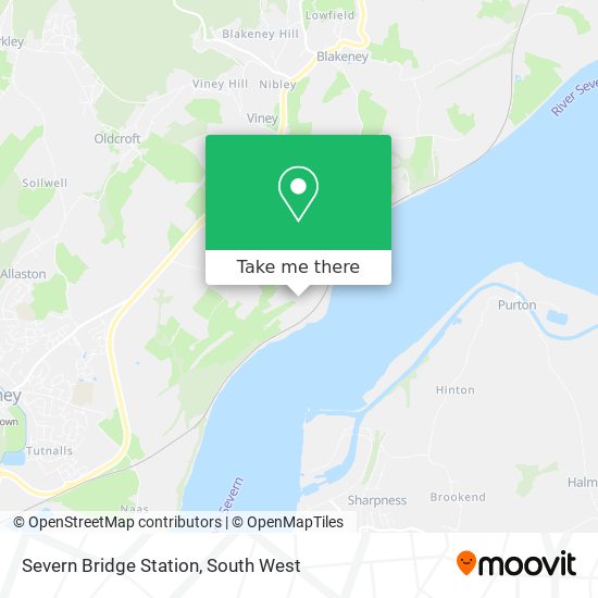 Severn Bridge Station map