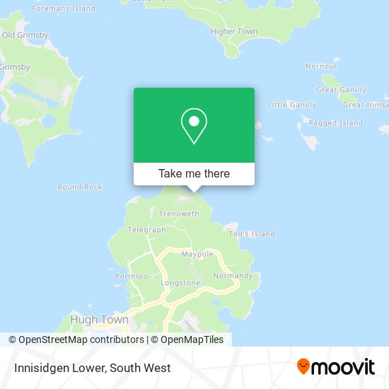 Innisidgen Lower map