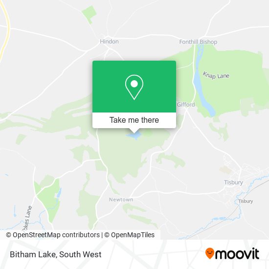 Bitham Lake map