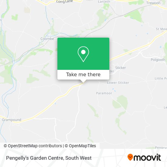 Pengelly's Garden Centre map