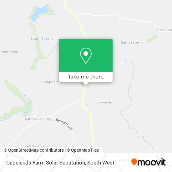 Capelands Farm Solar Substation map