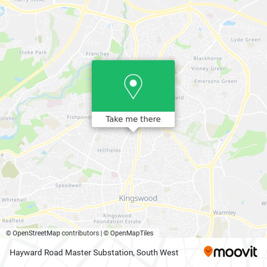 Hayward Road Master Substation map
