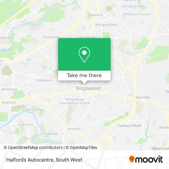 Halfords Autocentre map