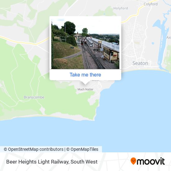 Beer Heights Light Railway map