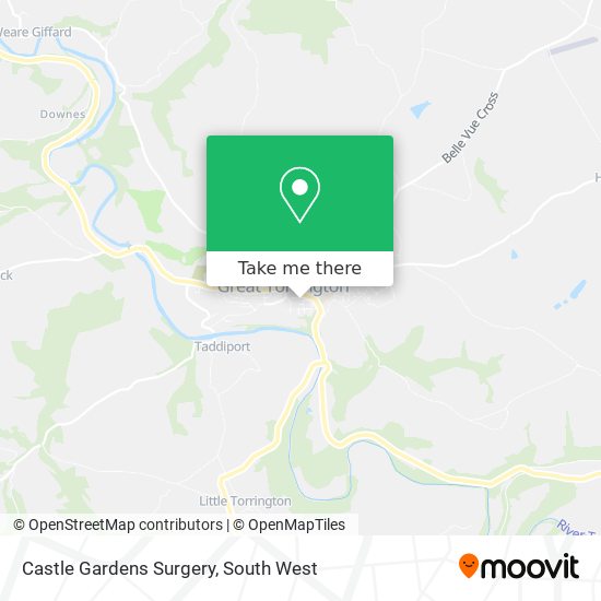 Castle Gardens Surgery map