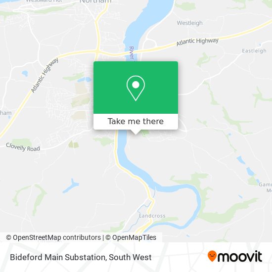 Bideford Main Substation map
