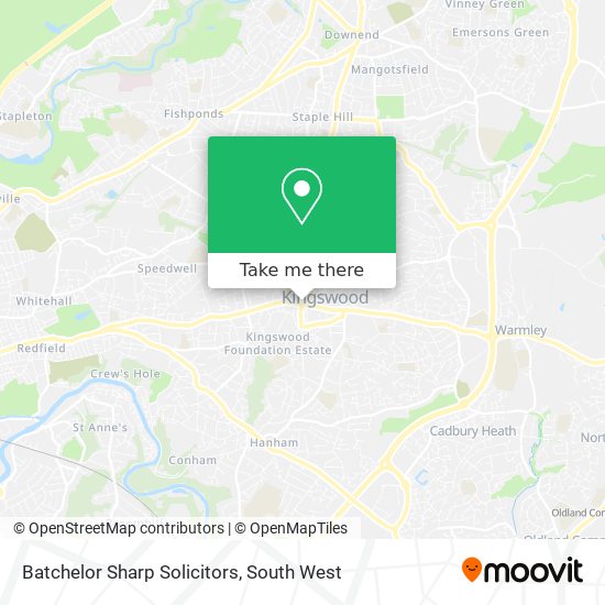 Batchelor Sharp Solicitors map