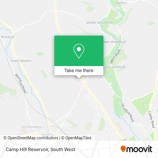 Camp Hill Reservoir map