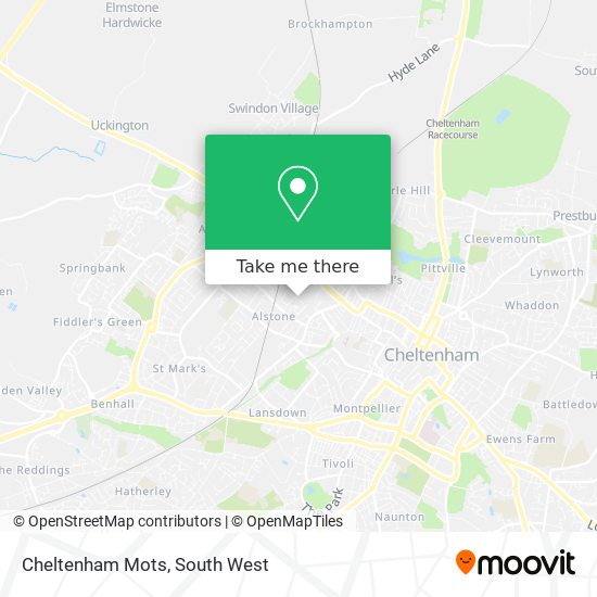 Cheltenham Mots map